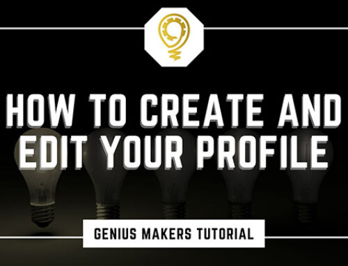 How to create and edit your profile