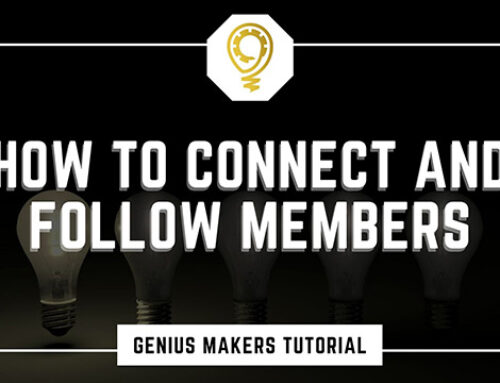 How to follow and connect with members